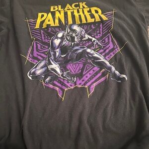 Marvel Black Panther Black and Purple Kids Tee